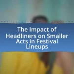 The Impact of Headliners on Smaller Acts in Festival Lineups