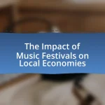 The Impact of Music Festivals on Local Economies